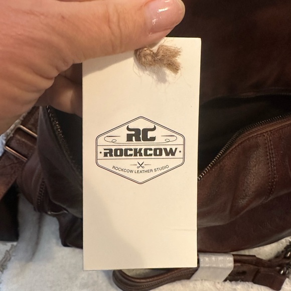 Brown Rockcow  Leather Backpack NWT - Picture 8 of 10